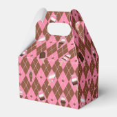 Neapolitan Stickers Argyle-PARTIJ FAVOR BOX, kabel Bedankdoosjes (Achterkant)