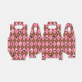 Neapolitan Stickers Argyle-PARTIJ FAVOR BOX, kabel Bedankdoosjes (Uitgevouwen)