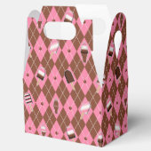 Neapolitan Stickers Argyle-PARTIJ FAVOR BOX, kabel Bedankdoosjes (Geopend)