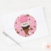 Neapolitan Stitan Cone 1-ROUND STICKERS (Envelop)