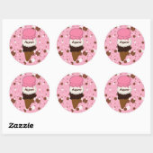Neapolitan Stitan Cone 1-ROUND STICKERS (Vel)