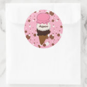 Neapolitan Stitan Cone 1-ROUND STICKERS (Tas)