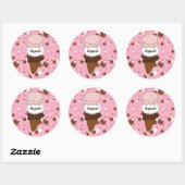 Neapolitan Stitan Cone 3-ROUND STICKERS (Vel)