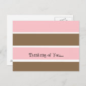 Neapolitan Stripe Thinking of You Briefkaart (Voorkant / Achterkant)