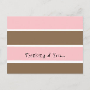 Neapolitan Stripe Thinking of You Briefkaart