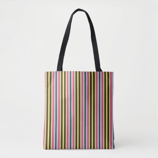 Neapolitan striped canvas tas (Voorkant)
