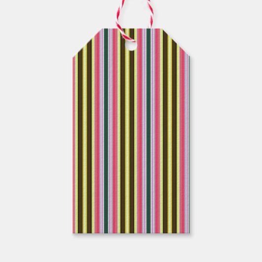 Neapolitan striped gift labels cadeaulabel (Voorkant)