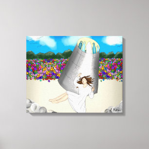 Near Death Experience Art Levensduur na de dood Canvas Afdruk