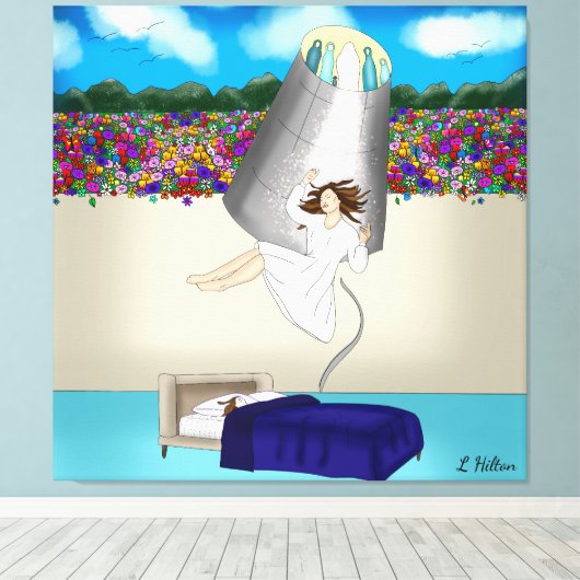 Near Death Experience Art | Levensduur na de dood Canvas Afdruk (Insitu (Houten vloer))