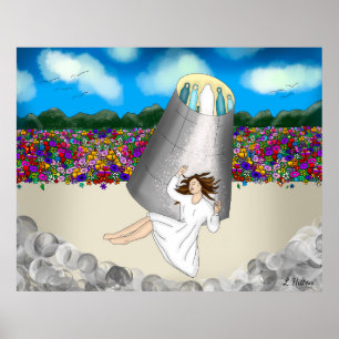 Near Death Experience Art   Levensduur na de dood Poster