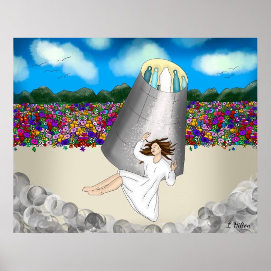 Near Death Experience Art | Levensduur na de dood Poster (Voorkant)