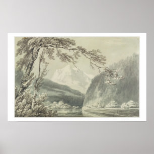 Near Grindelwald, c.1796 (blauwe en grijze was ove Poster