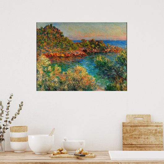 Near Monte Carlo, beroemd schilderij van Claude Mo Poster (Keuken)