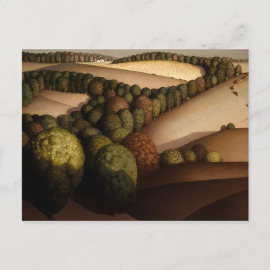 Near Sundown door Grant Wood Briefkaart (Voorkant)