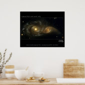 Nearly Colliding Galaxies Hubble Telescope Poster (Keuken)
