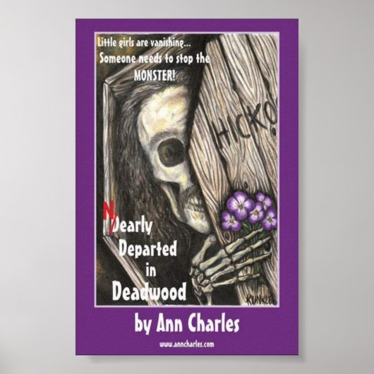 Nearly Departed in Deadwood - poster door Ann Char (Voorkant)