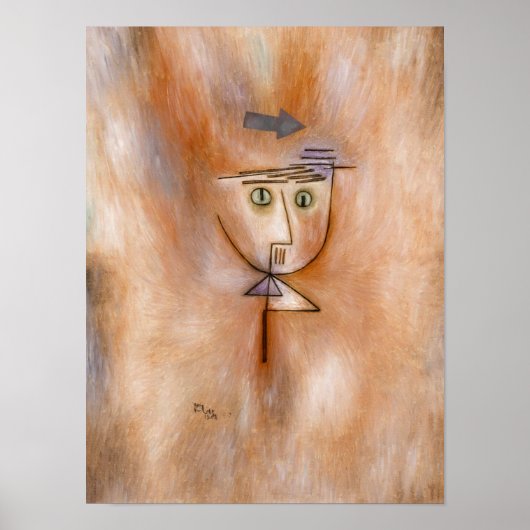 Nearly Hit by Paul Klee Poster (Voorkant)