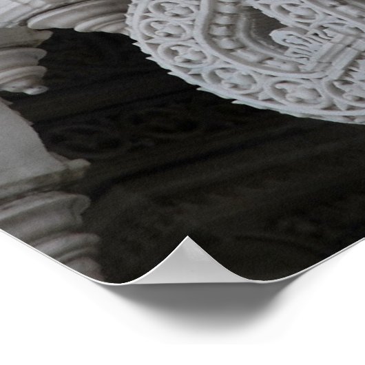 Neasden Temple - Baps Shri Swaminarayan Mandir Poster (Hoek)