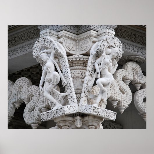 Neasden Temple - Baps Shri Swaminarayan Mandir Poster (Voorkant)