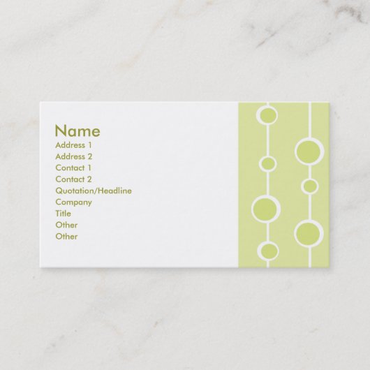 Neat Pattern Visitekaartje (Voorkant)