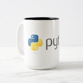 Neat Python Coder Tweekleurige Koffiemok (Voorkant links)