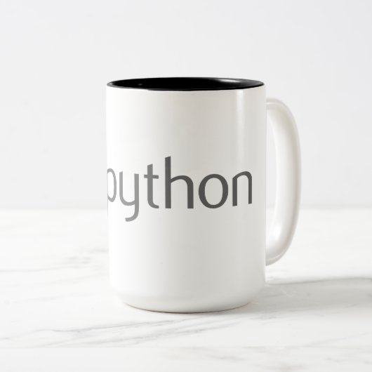 Neat Python Coder Tweekleurige Koffiemok (Voorkant rechts)