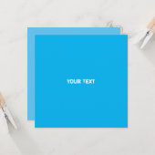 Neat Tourquoise Monochrome moderne vibe QR-code Kaart (Voorkant / Achterkant in situ)