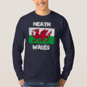 Neath, Wales with Welsh flag T-shirt (Voorkant)
