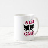 Neato Gatito Sassy Cat Slogan Fun Art Design Koffiemok (Voorkant rechts)