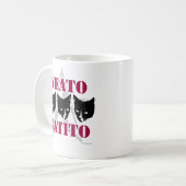 Neato Gatito Sassy Cat Slogan Fun Art Design Koffiemok (Voorkant links)