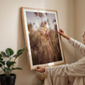Neatral warme herfst wilde bloem boerderij muurkun poster