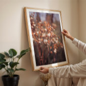 Neatral warme herfst wilde bloem vrouwelijke muurk poster