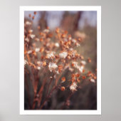 Neatral warme herfst wilde bloem vrouwelijke muurk poster (Voorkant)