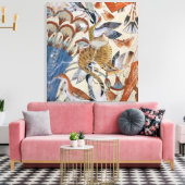 Nebamun jaagt in de marsharia met zijn vrouw canvas afdruk (Insitu (Woonkamer))