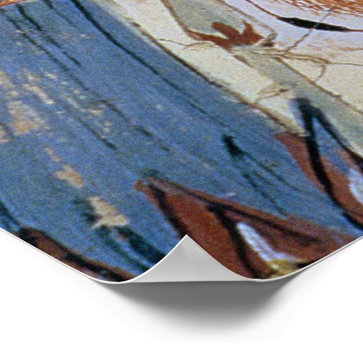 Nebamun jaagt in de marsharia met zijn vrouw poster (Hoek)