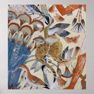 Nebamun jaagt in de marsharia met zijn vrouw poster