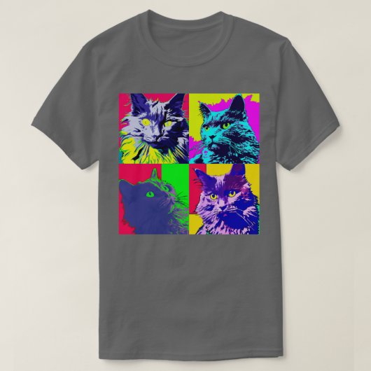 Nebelung Kat Kunst Kat Liefhebber Gift 1 T-shirt (Design voorkant)