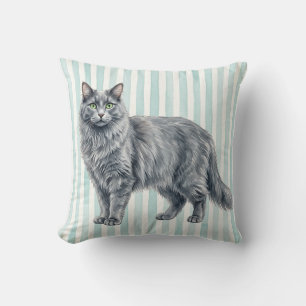 Nebelung Kat Watercolor Kussen