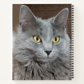 Nebelung langharige Russisch Blauwe Kat Notitieboe Notitieboek (Achterkant)