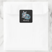 Nebelung Vierkante Sticker (Tas)