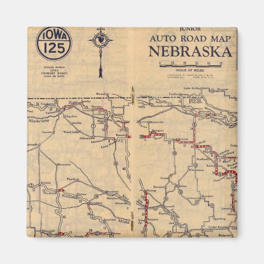 Nebraska 2 magneet (Voorkant)