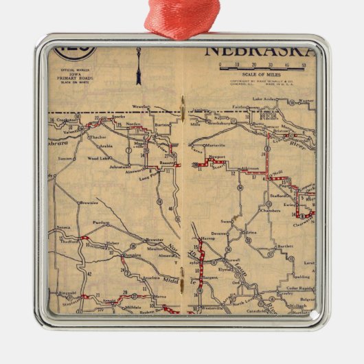 Nebraska 2 metalen ornament (Voorkant)