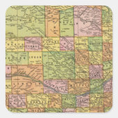 Nebraska 2 vierkante sticker (Voorkant)