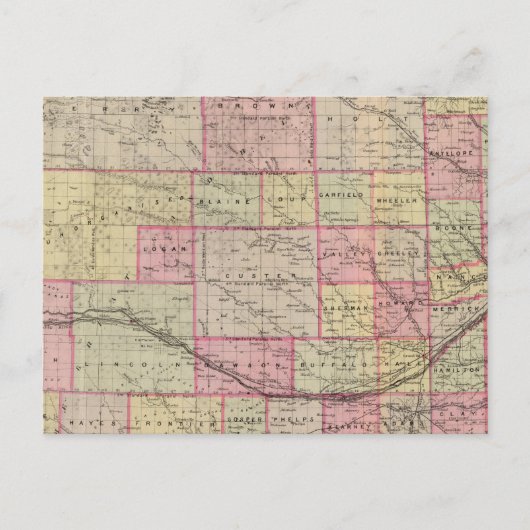 Nebraska 3 briefkaart (Voorkant)