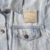 Nebraska 5 vierkante button 5,1 cm (In situ)