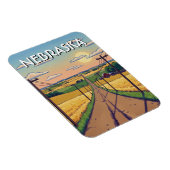 Nebraska Ansichtkaart Magneet (Rechterzijde)