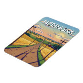 Nebraska Ansichtkaart Magneet (Linkerzijde)