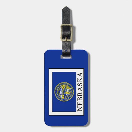 Nebraska Bagagelabel (Voorkant verticaal)