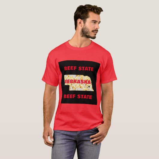 NEBRASKA BEEF STAAT T-SHIRT (Voorkant volledig)