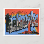 Nebraska  Big Letters Briefkaart (Voorkant)
